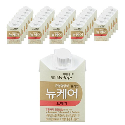 대상웰라이프 뉴케어 오메가 암환자영양식, 200ml, 30개