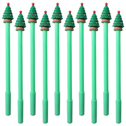 X-MAS 중성펜 0.5mm, 트리, 10개