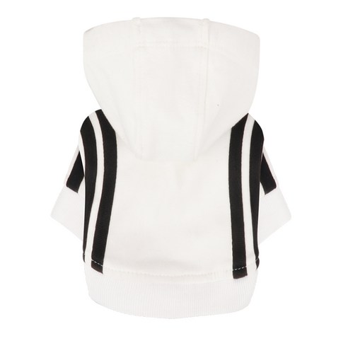 퍼피엔젤 베이직테이프 강아지 후드티셔츠 TS667, 1 White