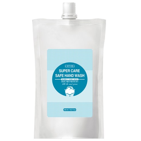 슈퍼케어 세이프 향균 핸드워시 리필 파우더향, 450ml, 1개