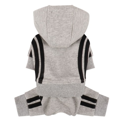 퍼피엔젤 베이직테이프 강아지 후드 집업 트랙수트 OR370, 95 GR