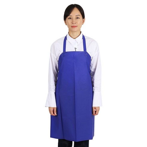 팀쿡 우레탄 목끈형 무광 방수앞치마 M, 블루, 3개