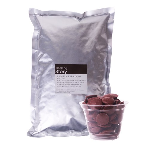 쿠킹스토리 르본 코팅 밀크초콜릿, 1kg, 1개