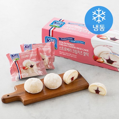 끼리 크림치즈 찰떡 스트로베리 (냉동), 60g, 9개입, 1개