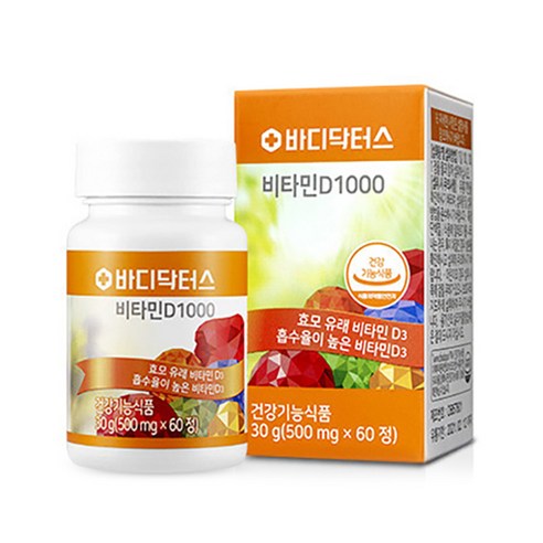 바디닥터스 비타민 D1000, 60정, 30g, 1개