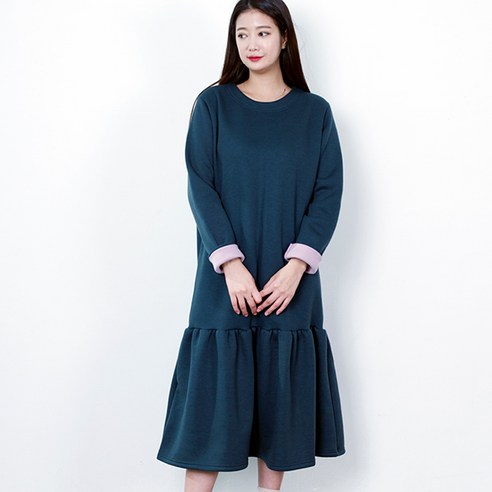 에베쏘 기모 포스트 임산부 원피스 4025