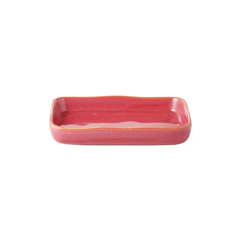 까사무띠 쎄나 직사각 접시 10cm, 레드, 1개