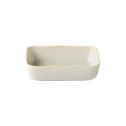 까사무띠 쎄나 깊은 직사각 접시 10cm, 베이지