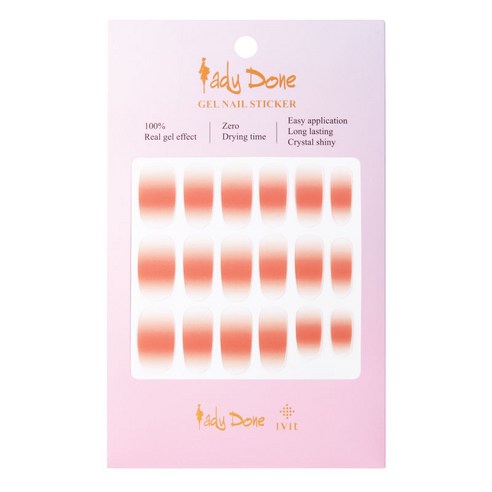 레이디던 아이빛 젤 네일 스티커, desing116, 1세트