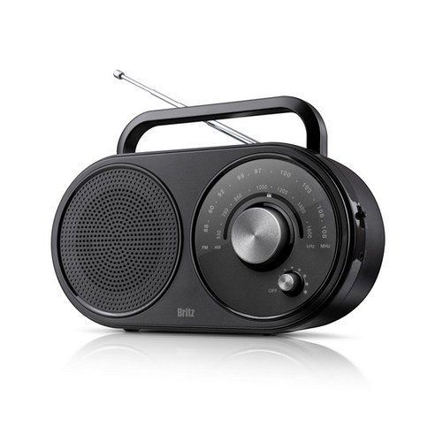 브리츠 아날로그 레트로 휴대용 FM AM 라디오 플레이어