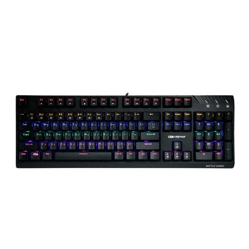 엔투스 OGN 기계식 게이밍 키보드 리니어 적축, OGN-K400G BATTLE, 블랙