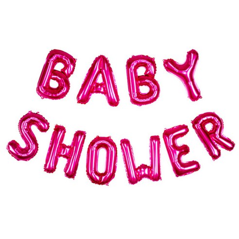 파티팡 원팩 은박풍선세트 BABY SHOWER, 핑크, 1세트