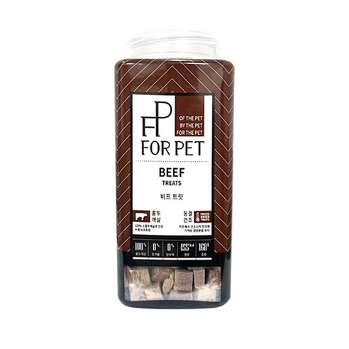 포펫 강아지 동결 건조 간식 160g, 비프 트릿, 1개