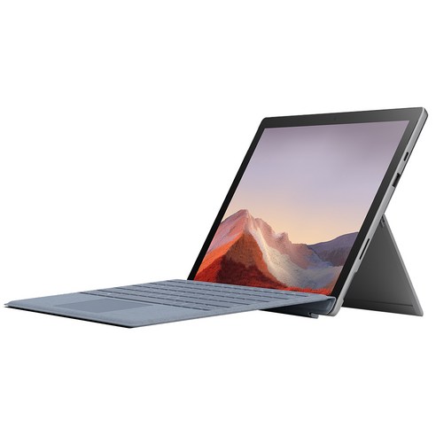 마이크로소프트 2020 Surface Pro7 12.3 + 시그니처 아이스블루 타입커버 세트, 플래티넘, 코어i5 10세대, 128GB, 8GB, WIN10 Home, VDV-00010