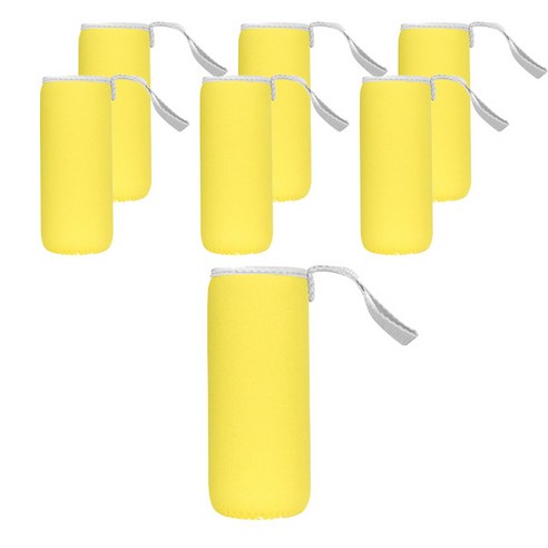 블럭마트 네오플랜 보온보냉 물병주머니 420ml, 옐로우, 7개