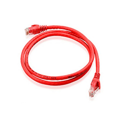애니포트플러스 CAT.5E UTP 랜선 AP-5UTP-20M 20m, 레드, 1개