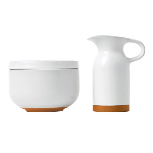 로얄덜튼 바버 & 오스거비 올리오 컬렉션 슈가 + 크리머, WHITE, 1세트