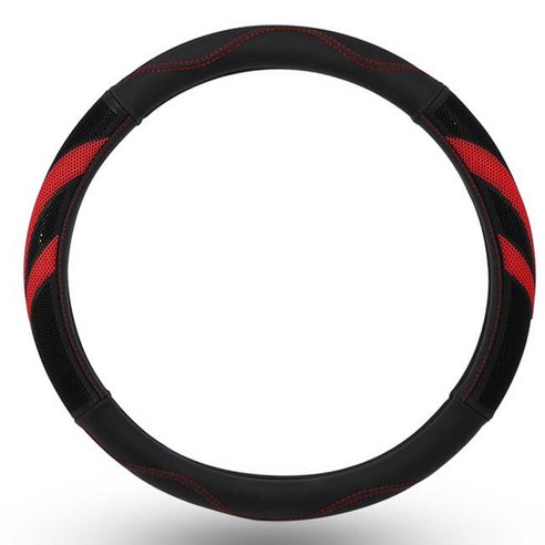 엑스핏 무독성 실리콘 자동차핸들커버, 레드