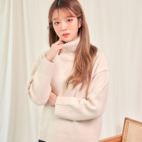 반에이크 오 여성용 어게인 폴라 니트