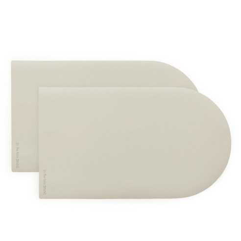 퍼니메이드 가죽 테이블 매트 러너 다이닝 2p, 베이지, 45 x 26 cm