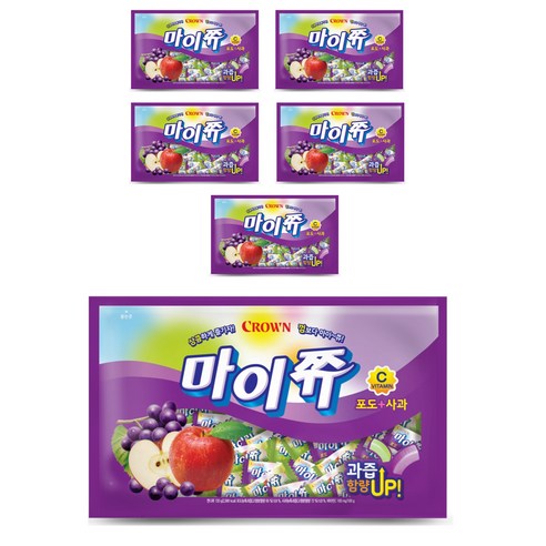 마이쮸 포도 사과 캔디, 720g, 6개