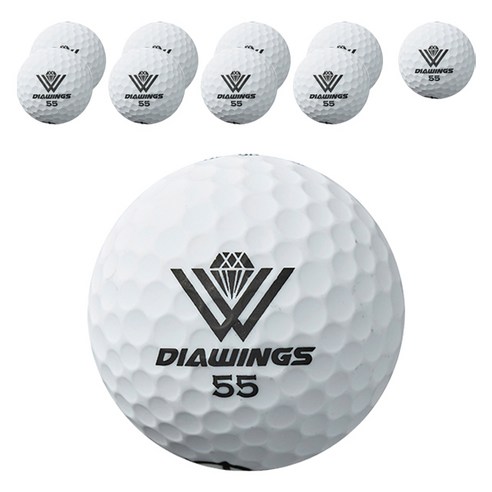 다이아윙스 고반발 비거리 전용 골프공 2피스 42.8mm M3, 화이트, 10개입, 1개