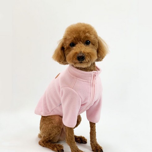 유앤펫 강아지 따숩 후리스, 핑크