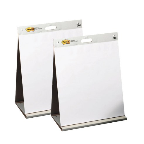 포스트잇 테이블 탑 이젤패드 563R, 흰색, 2개 제품 정보 노트