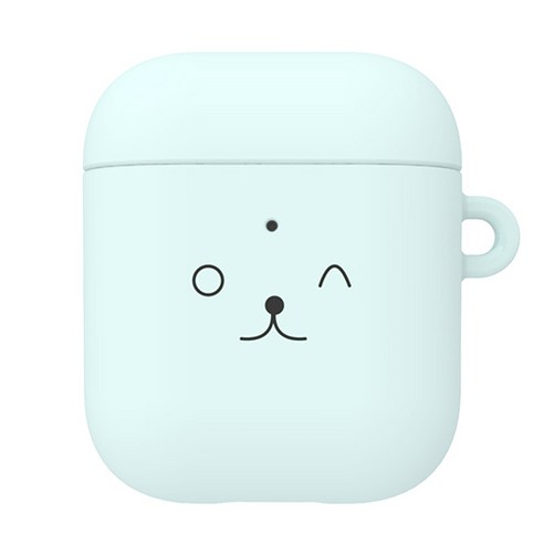 별다섯 이지쏙 에어팟 큐트 하드 케이스, 찡끗 민트