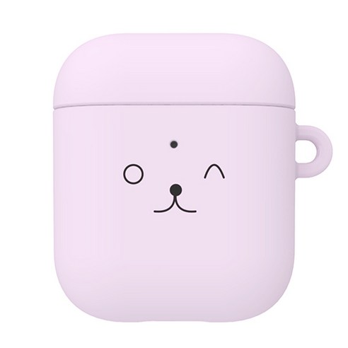 별다섯 이지쏙 에어팟 큐트 하드 케이스, 찡긋 핑크