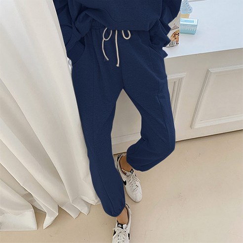 여성용 조이 데일리 허리 밴딩 조거팬츠 LS8138BT1L