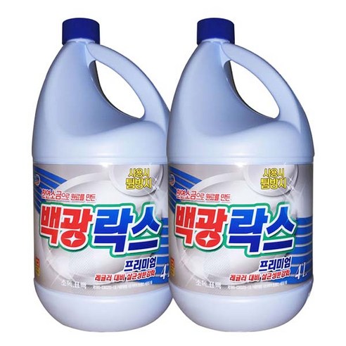 트레펑 백광 락스, 4L, 2개