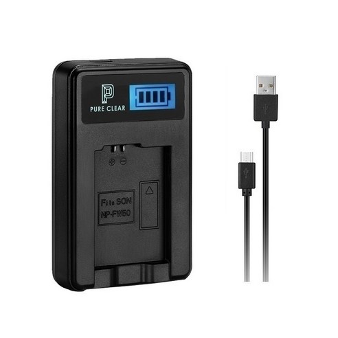 퓨어클리어 후지 NP-45A LCD 싱글 USB 호환 충전기: 휴대용 기기 충전을 위한 편리한 솔루션