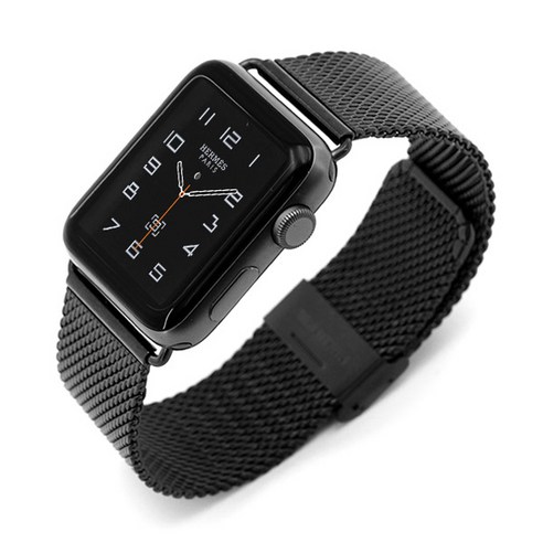 모모켓 스틸체인 밴드 메탈 스트랩, 블랙