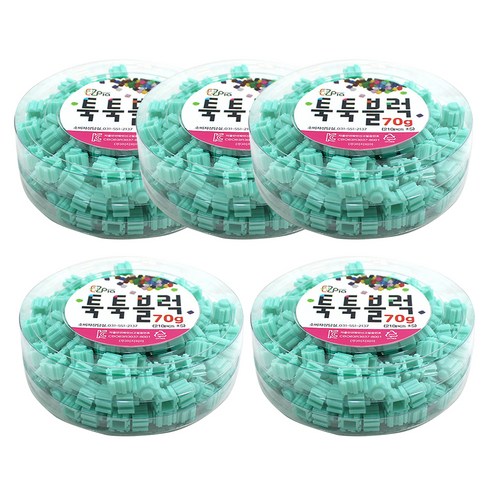 이지피아 툭툭 블럭 리필 70g 5p, 민트