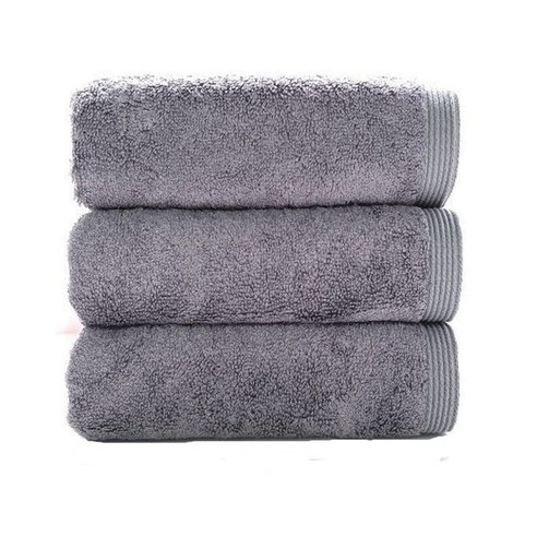 송월타월 디아망 뱀부 수건 190g, 진회색, 3개