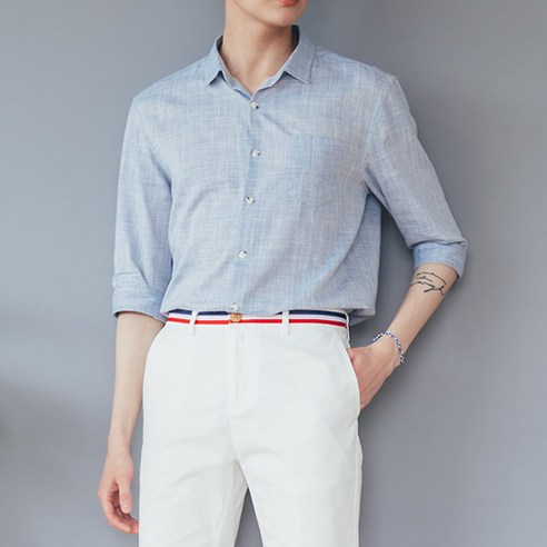 단군 남성용 베이직퓨어 7부셔츠