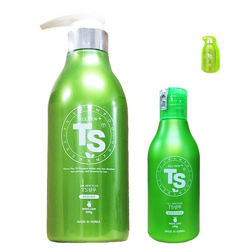 TS 올뉴플러스 샴푸 500g + 100g + 샘플 6g, 1세트