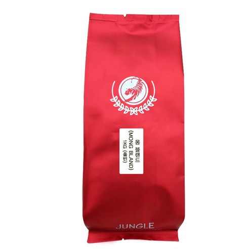 정글인터내셔널 몽블랜드 로스팅 커피, 홀빈, 1kg