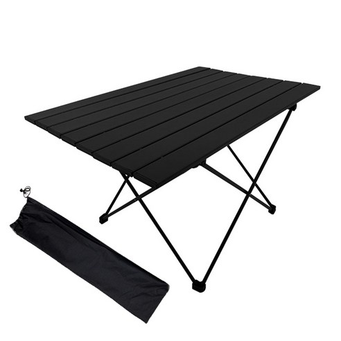 조아캠프 롤 캠핑 테이블 OT118 + 보관가방, 블랙