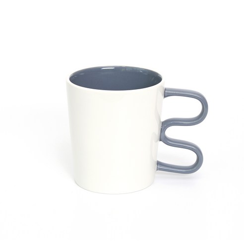 까사무띠 레아 지오 머그 325ml, 그레이, 1개