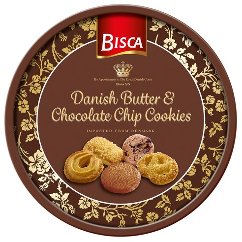 BISCA 데니쉬 버터 초코칩 쿠키, 454g, 1개