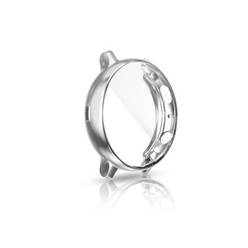 디에스스토어 갤럭시워치 액티브2 풀커버 케이스 44mm, 실버, 1개
