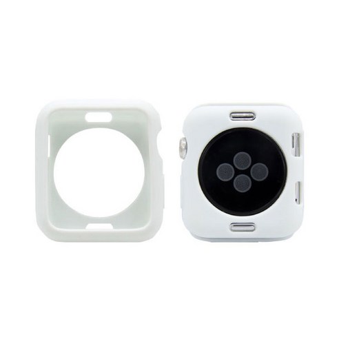 오펜트 애플워치5 4 3 마카롱 무광보호 케이스 42mm, 화이트, 1개