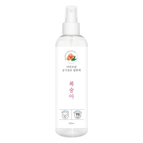 더허브샵 차량&섬유 탈취제 250ml, 1개, 복숭아
