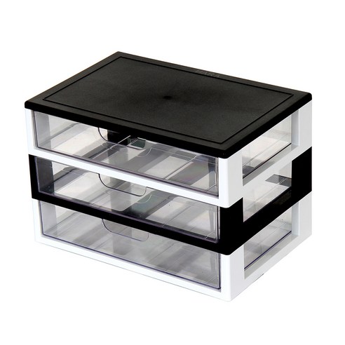 하라데코 와이드 서랍 멀티 책상 정리함 3단