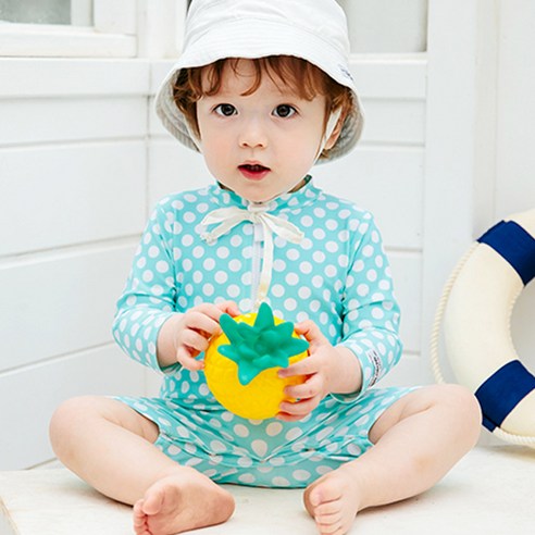 배냇베이비 아동용 오션도트 우주복 수영복