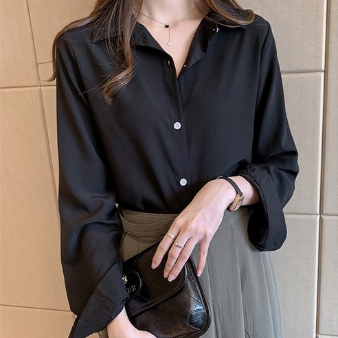 포플러앤씨 마블 블라우스
