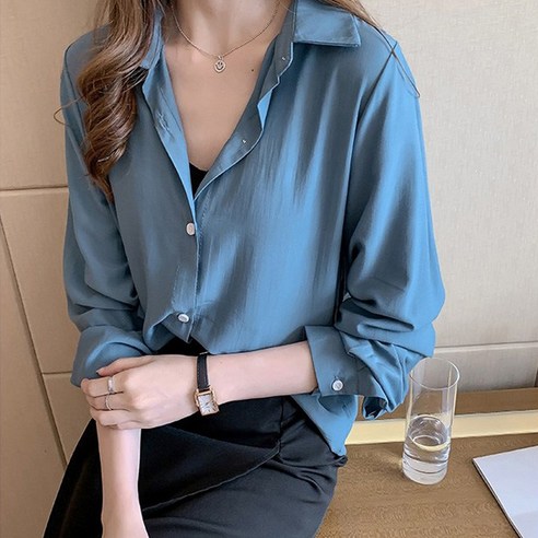 포플러앤씨 마블 블라우스