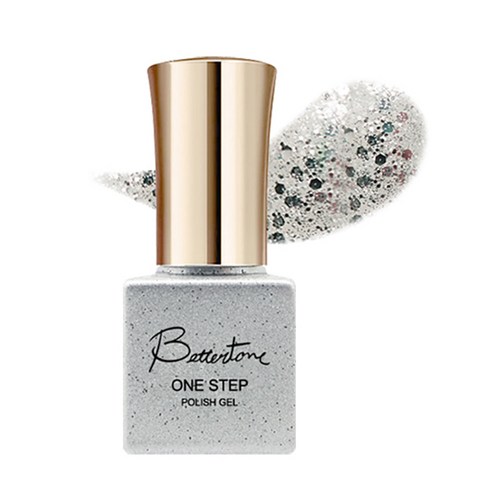 아이빛 베러톤 원스텝 네일 컬러 젤 6ml, BTO-44 실버반짝, 1개